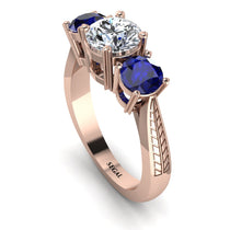 Three Stones Diamond Braches Ring - Donna No. 62 image 1