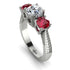 Three Stones Diamond Braches Ring - Donna No. 48 image 1