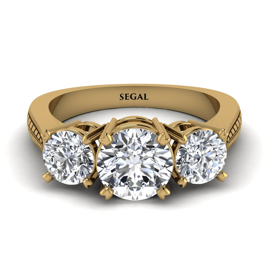 Three Stones Diamond Braches Ring - Donna No. 1