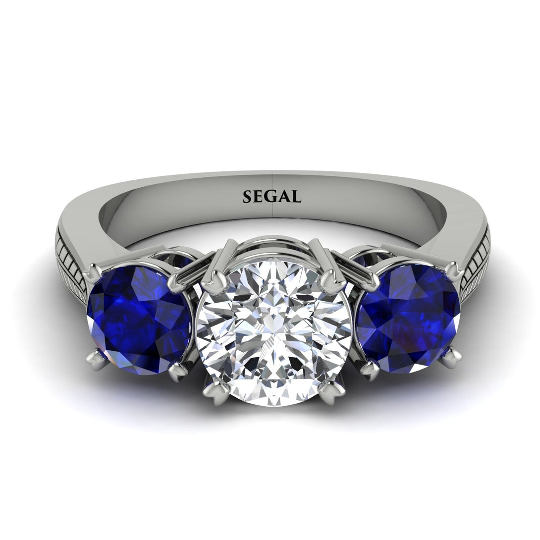 Three Stones Diamond Braches Ring - Donna No. 63