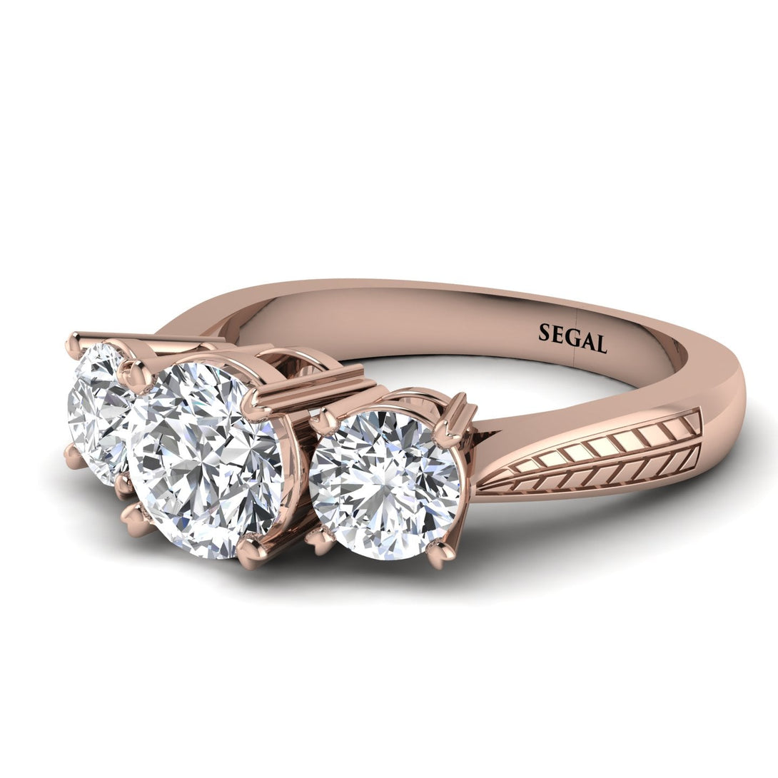 Three Stones Diamond Braches Ring - Donna No. 2