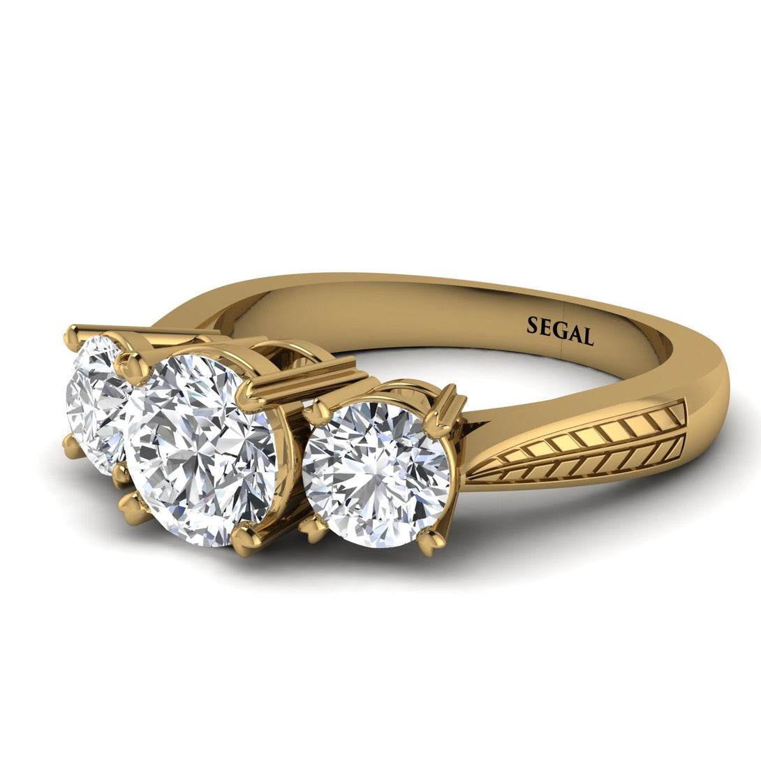 Three Stones Diamond Braches Ring - Donna No. 1