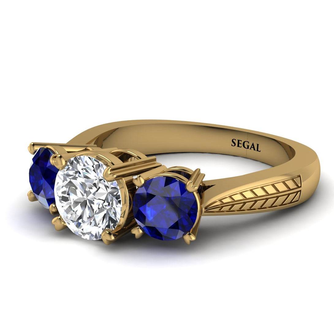 Three Stones Diamond Braches Ring - Donna No. 61