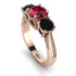 Three Stones Ruby Braches Ring - Donna No. 41