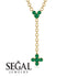 Tie Emerald Necklace Compass - Julissa No. 4