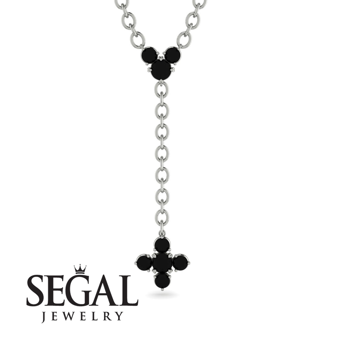 Tie Black Diamond Necklace Compass - Julissa No. 9
