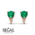 Triangle Emerald Earrings - Aisha No. 5