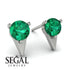Triangle Emerald Earrings - Aisha No. 6
