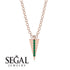 Triangle Emerald Necklace - Brynn No. 5