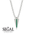 Triangle Emerald Necklace - Brynn No. 6