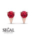Triangle Ruby Earrings - Aisha No. 11