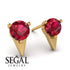 Triangle Ruby Earrings - Aisha No. 10