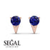 Triangle Sapphire Earrings - Aisha No. 14