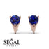 Triangle Sapphire Earrings - Aisha No. 14