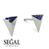 Triangle Sapphire Earrings - Livia No. 15