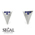 Triangle Sapphire Earrings - Livia No. 15