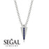 Triangle Sapphire Necklace - Brynn No. 15