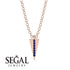 Triangle Sapphire Necklace - Brynn No. 14