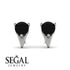 Triangle Black Diamond Earrings - Aisha No. 9