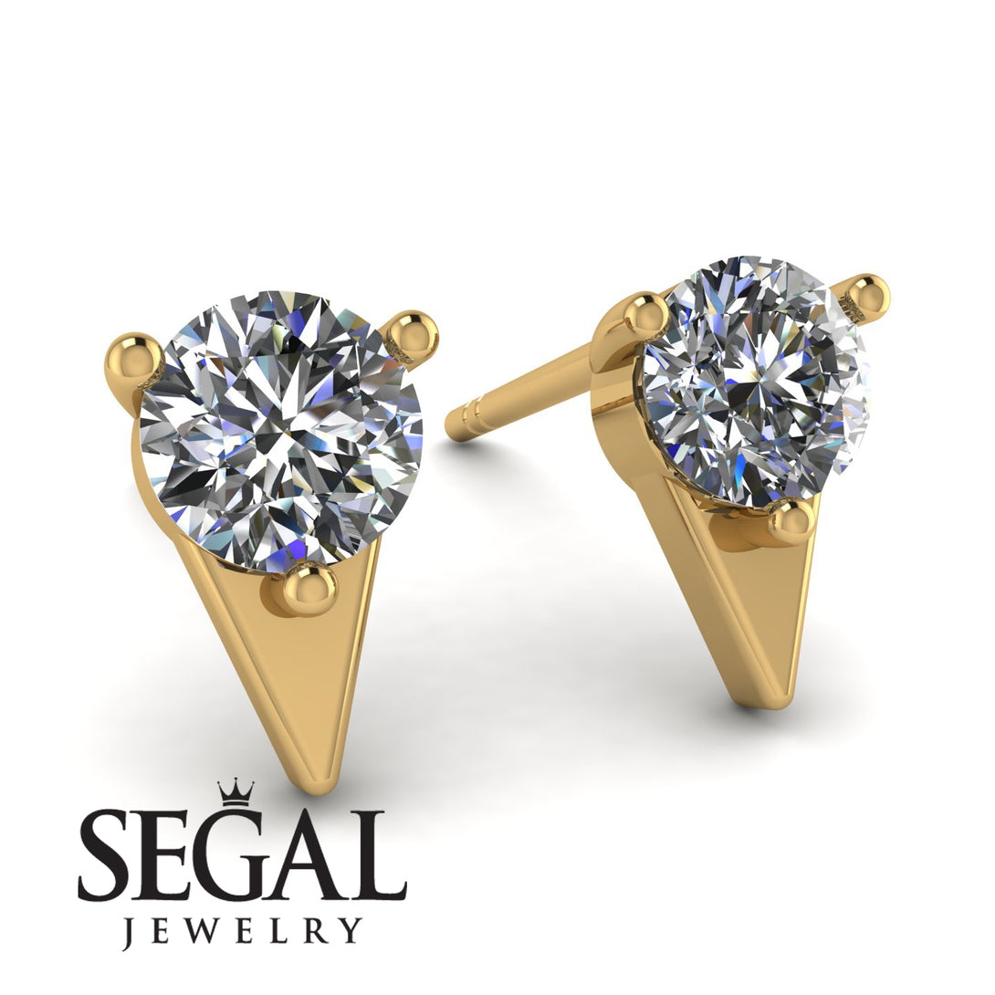 Triangle Diamond Earrings - Aisha No. 1