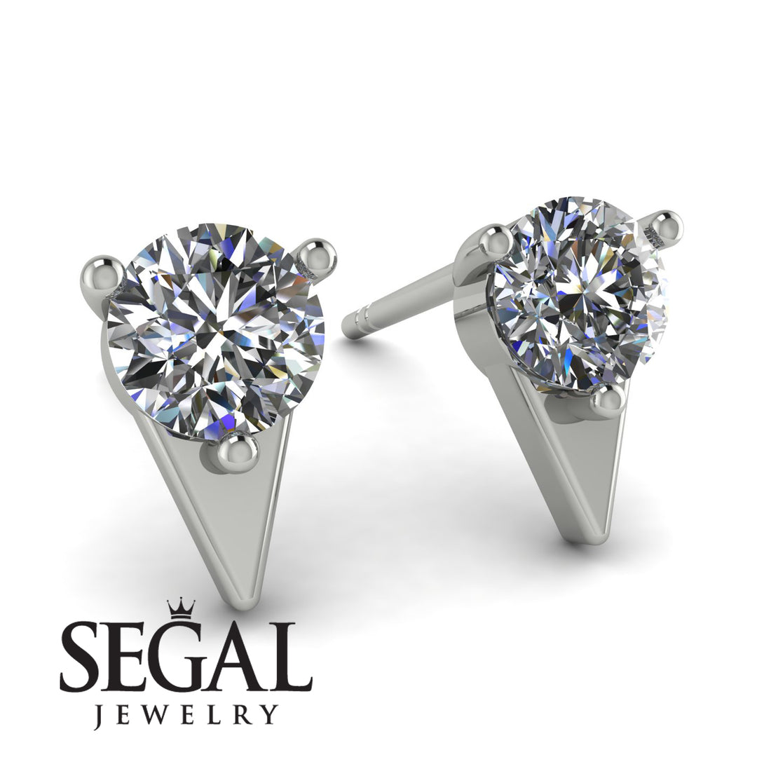 Triangle Diamond Earrings - Aisha No. 3