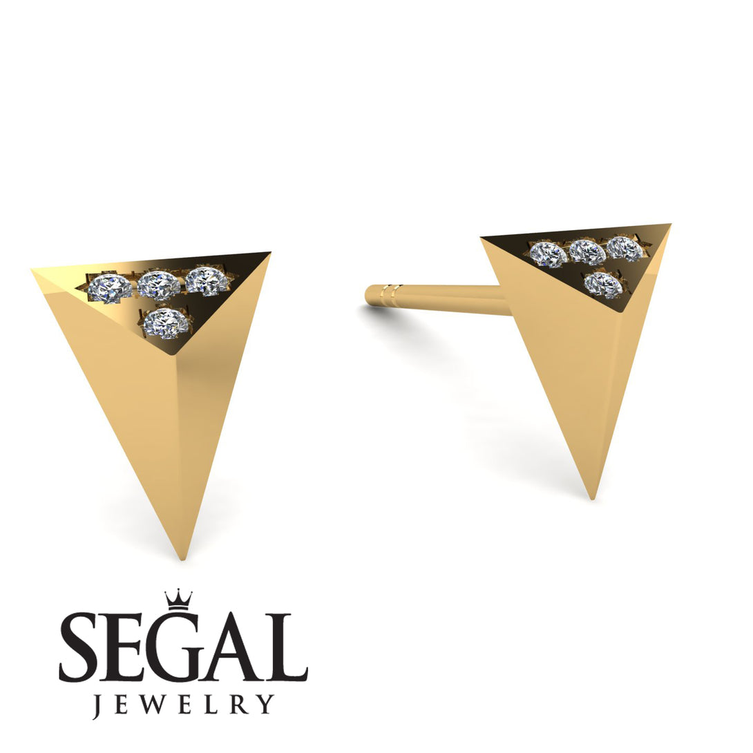 Triangle Diamond Earrings - Livia No. 1