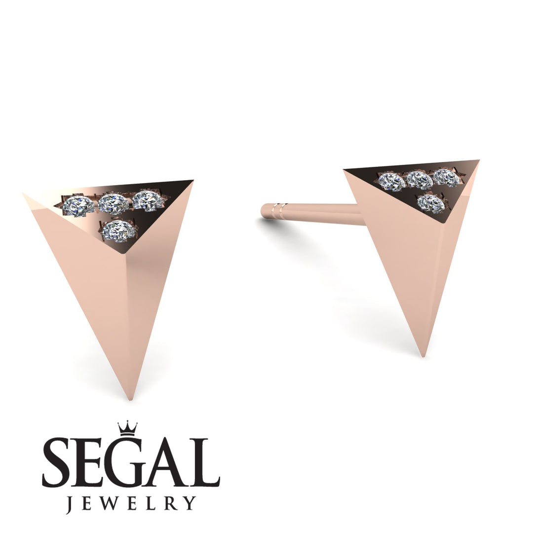 Triangle Diamond Earrings - Livia No. 2