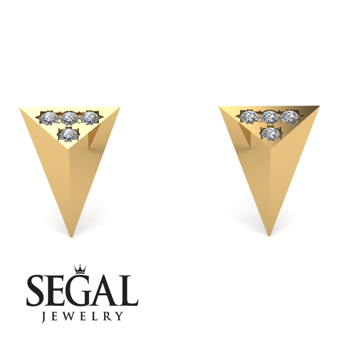 Triangle Diamond Earrings - Livia No. 1