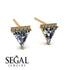 Triangle Diamond Earrings Stud - Kairi No. 1