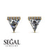 Triangle Diamond Earrings Stud - Kairi No. 1