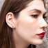 Triangle Black Diamond Earrings Geometrical - Milan No. 8 image 6