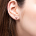 Triangle Black Diamond Earrings Geometrical - Milan No. 8 image 7