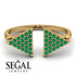 Triangle Open Emerald Ring - Hope No. 4 image 6