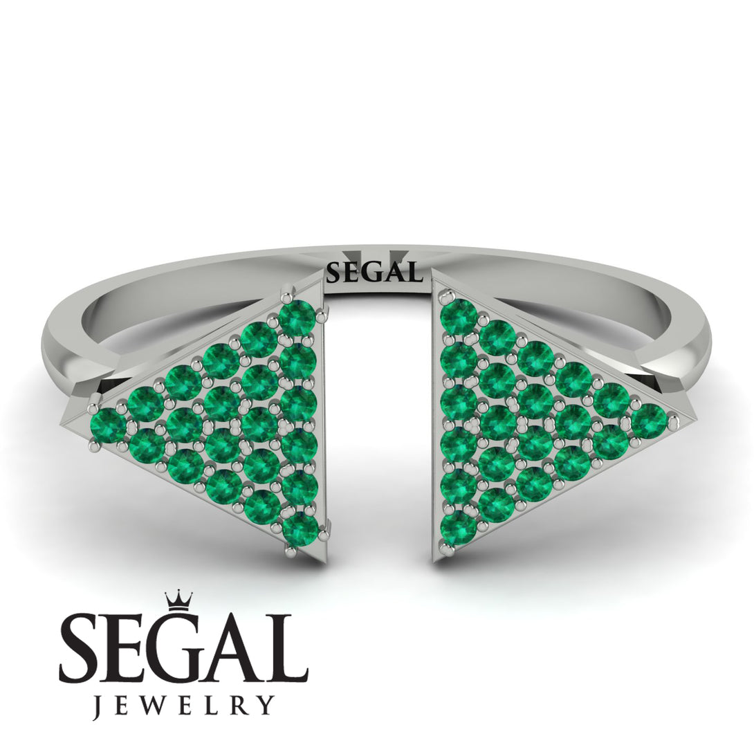 Triangle Open Emerald Ring - Hope No. 6