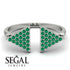 Triangle Open Emerald Ring - Hope No. 6 image 6