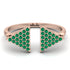 Triangle Open Emerald Ring - Hope No. 5 image 1