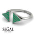 Triangle Open Emerald Ring - Hope No. 6 image 3