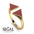 Triangle Open Ruby Ring - Hope No. 10