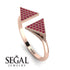 Triangle Open Ruby Ring - Hope No. 11