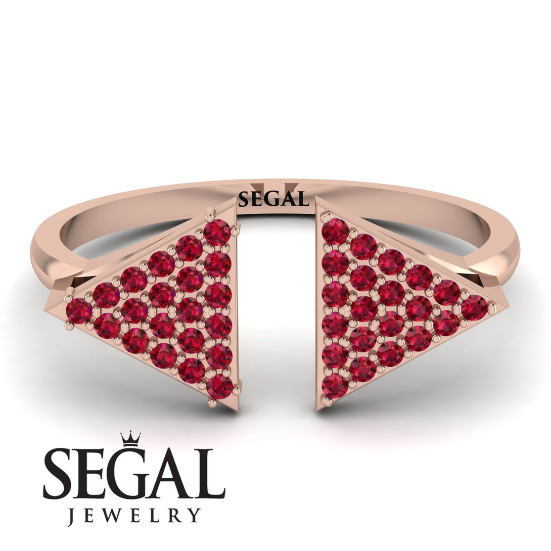 Triangle Open Ruby Ring - Hope No. 11