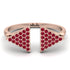 Triangle Open Ruby Ring - Hope No. 11 image 1