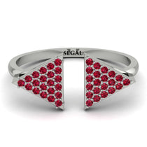 Triangle Open Ruby Ring - Hope No. 12 image 1