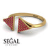 Triangle Open Ruby Ring - Hope No. 10