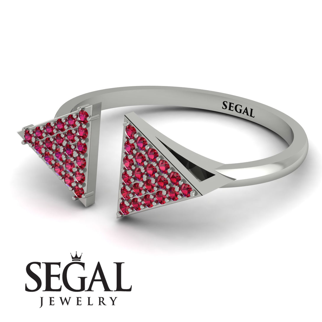 Triangle Open Ruby Ring - Hope No. 12