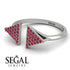 Triangle Open Ruby Ring - Hope No. 12 image 3