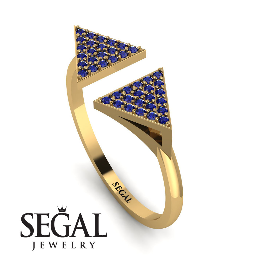 Triangle Open Sapphire Ring - Hope No. 13