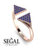 Triangle Open Sapphire Ring - Hope No. 14 image 2