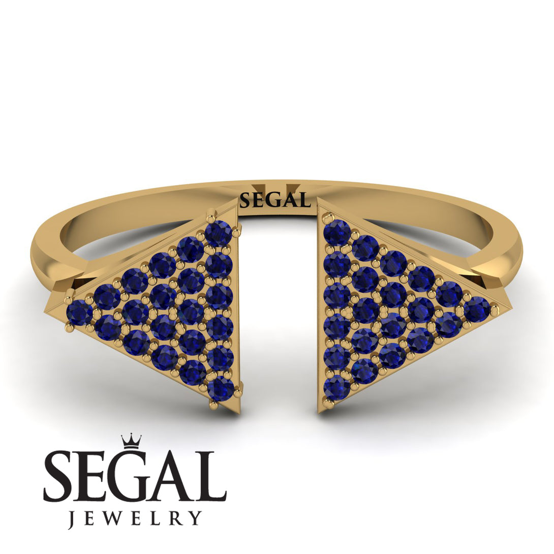 Triangle Open Sapphire Ring - Hope No. 13