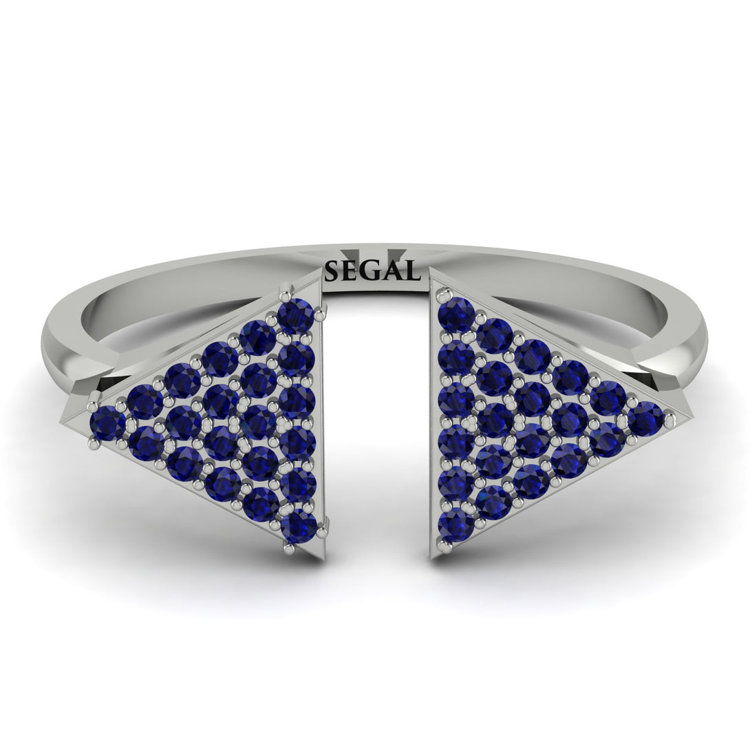 Triangle Open Sapphire Ring - Hope No. 15