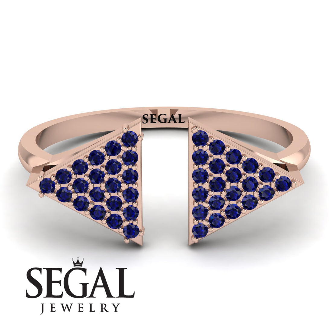 Triangle Open Sapphire Ring - Hope No. 14